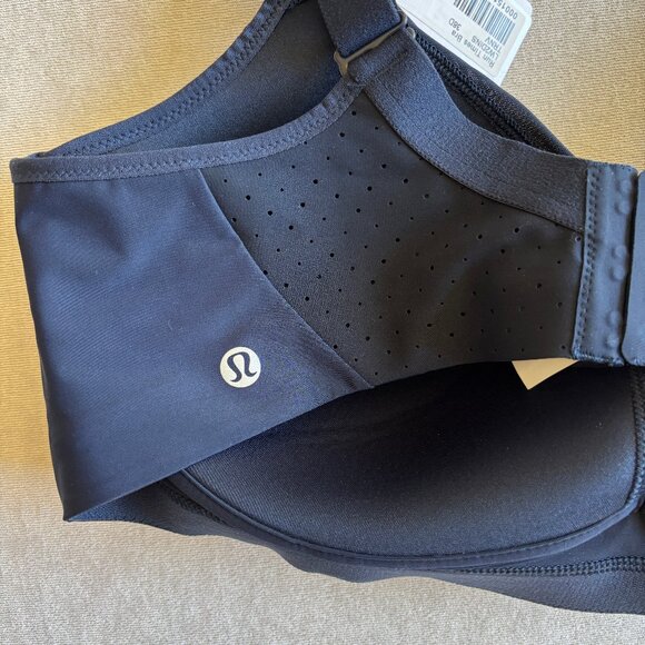 LULULEMON RUN TIMES BRA Women's Size 38D Blue Running High Intensity NWT - Picture 5 of 10